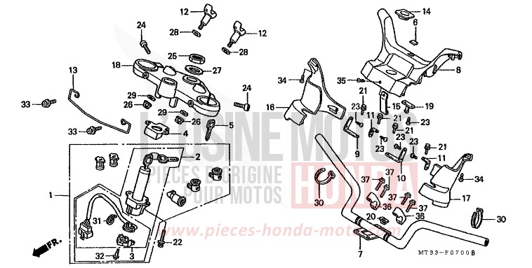 ROHRGRIFF/OBERE BRUECKE von Pan-European ABS SPARKLING SILVER METALLIC (NH295D) von 1993
